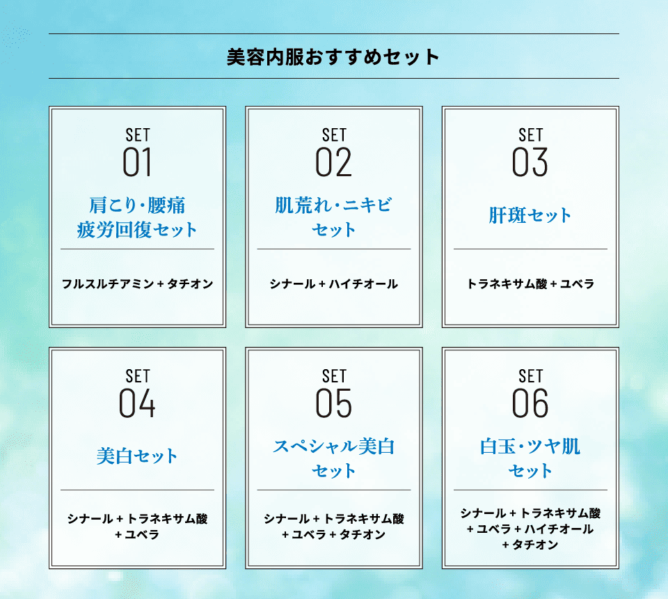 美容内服おすすめセット